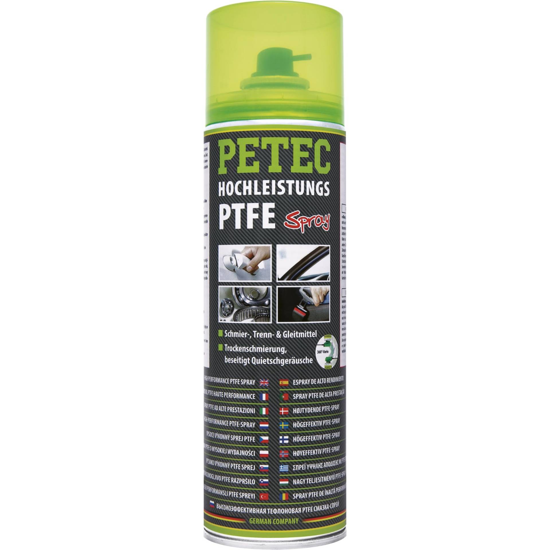 PETEC Hochleistungs PTFE-Spray, 500ml 74050 von PETEC