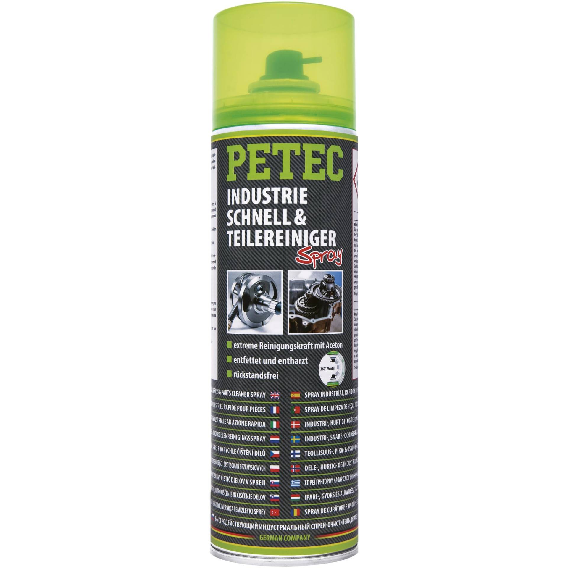 PETEC Industrie-, Schnell- & Teilereiniger Spray, 500 ml 71750 von PETEC