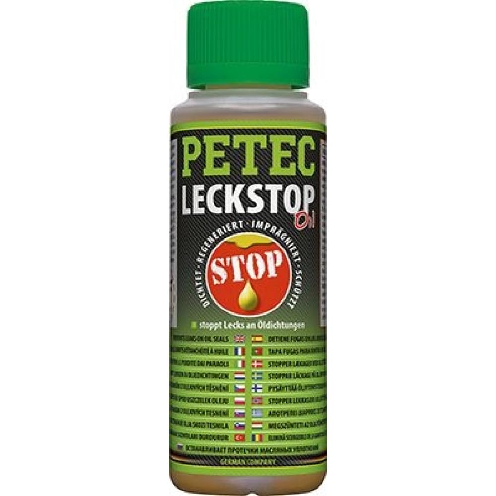 PETEC Öl Leck Stop Ölverlust Stop Spezial Additiv für Motoröl, Getriebeöl, Maschinenöl. 150 ml Ölstopp Auto beseitigt Lecks an Dichtungen für Benzin und Diesel Motoren 80150 PETEC Öl Leck Stop Ölverlust Stop Spezial Additiv für Motoröl, Getriebeöl, Maschinenöl. 150 ml Ölstopp Auto beseitigt Lecks an Dichtungen für Benzin und Diesel Motoren 80150 von PETEC