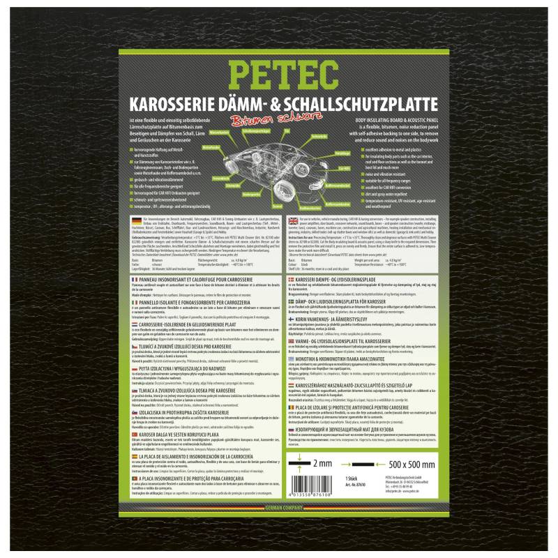 Petec SCHALL- UND ANTIDRÃ–HNMATTE Bitumen 500 M 87610 von PETEC