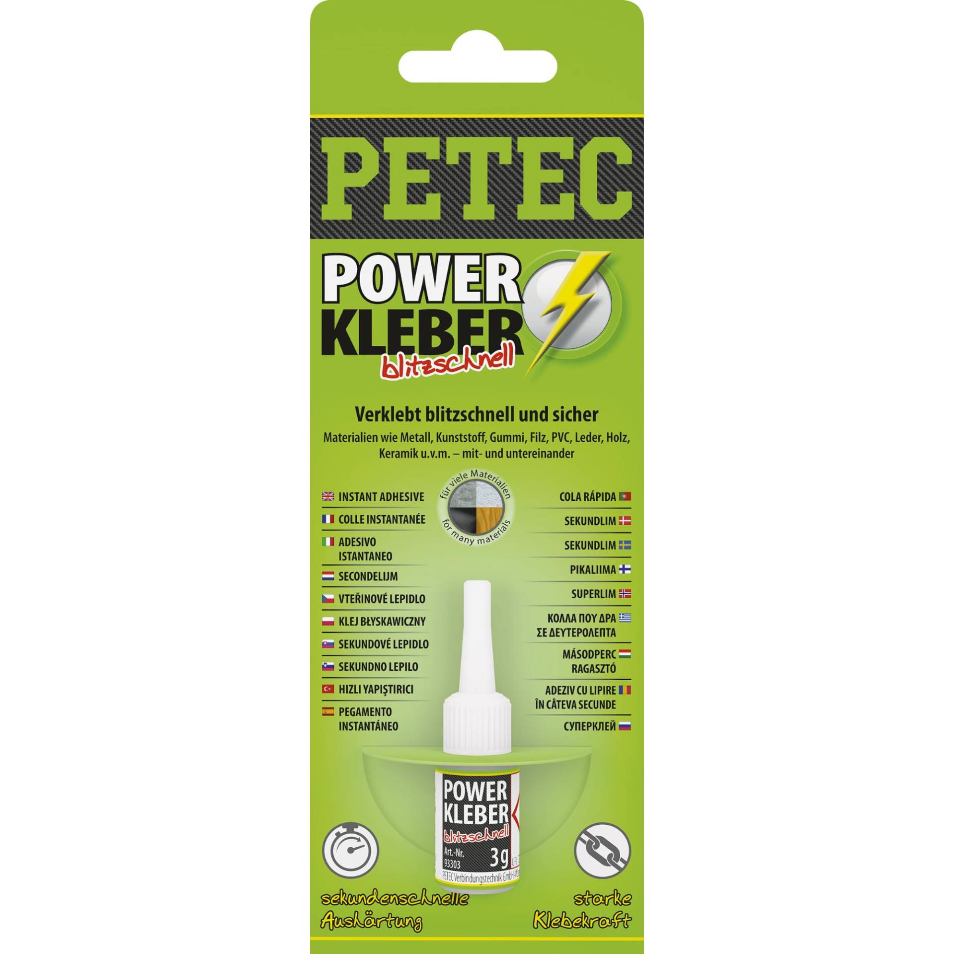 Petec 93403 Power Kleber, 3 g von PETEC