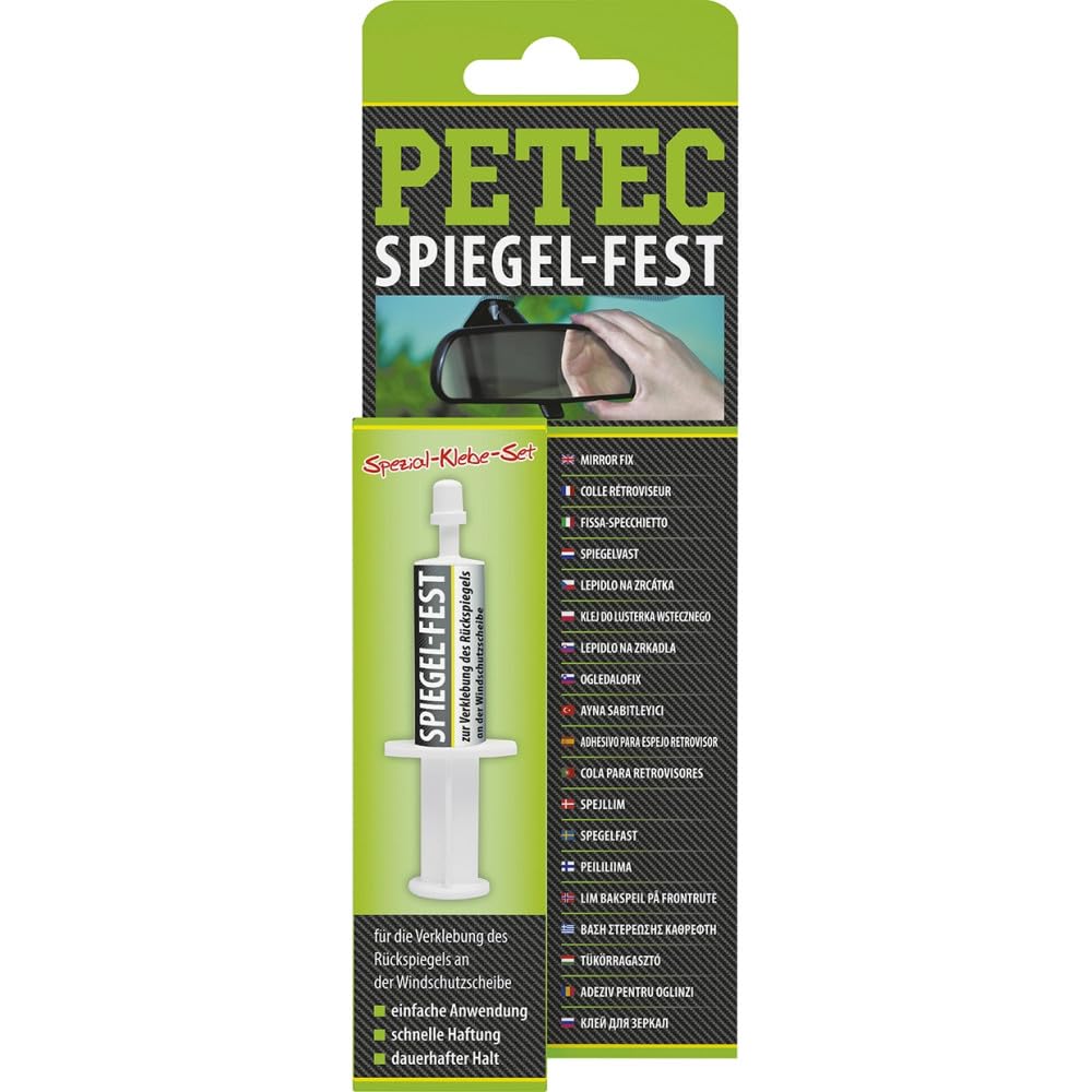 PETEC Spiegel-Fest Klebe-Set, Spiegelkleber, Kleber für Rückspiegel 93800 PETEC Spiegel-Fest Klebe-Set, Spiegelkleber, Kleber für Rückspiegel 93800 von PETEC