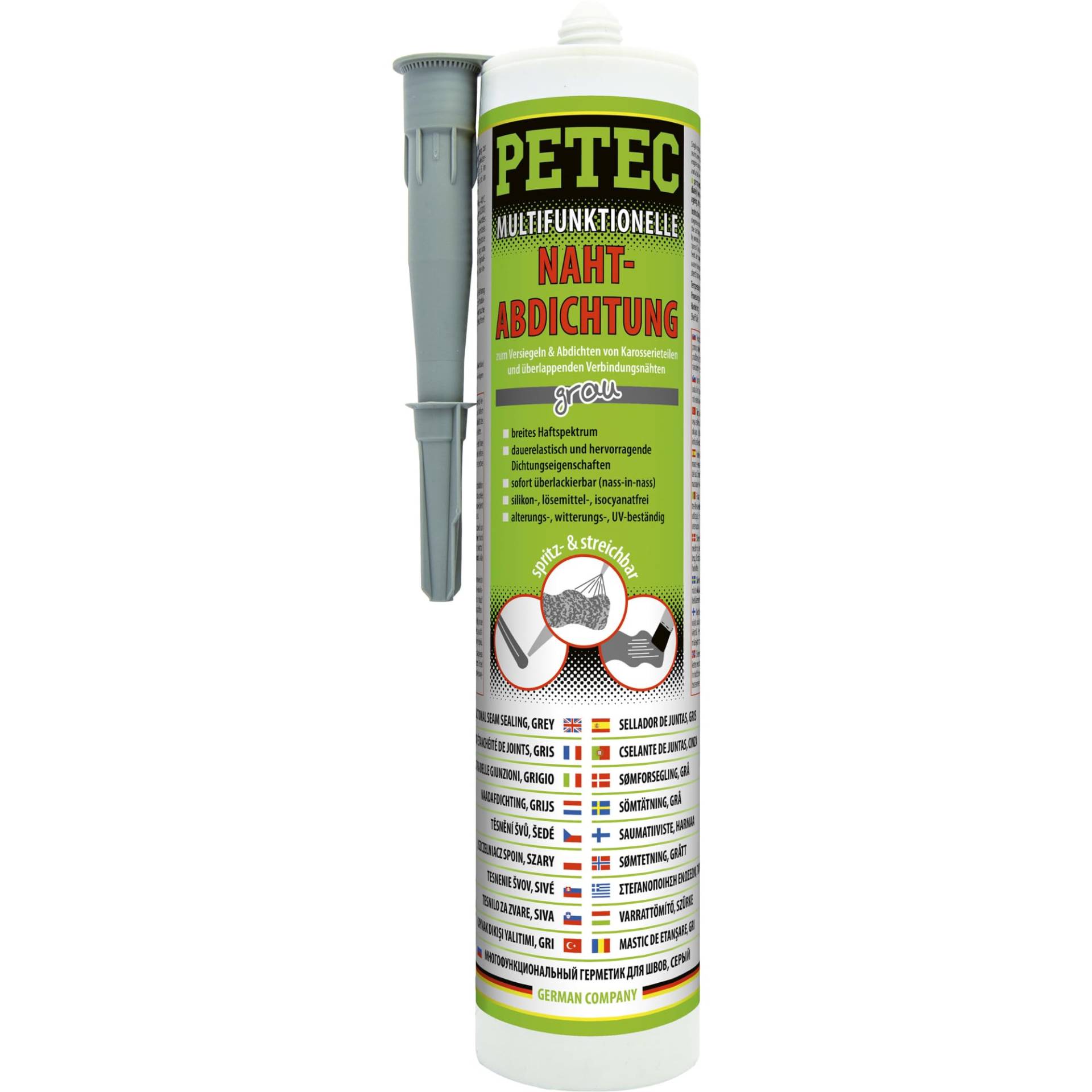 PETEC Multifunktionelle Nahtabdichtung grau 310 ml Kartusche von PETEC