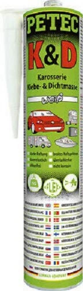 Klebe und Dichtmasse Karosseriekleber Weiss 310 ml, Weiß Klebe und Dichtmasse Karosseriekleber Weiss 310 ml, Weiß von PETEC