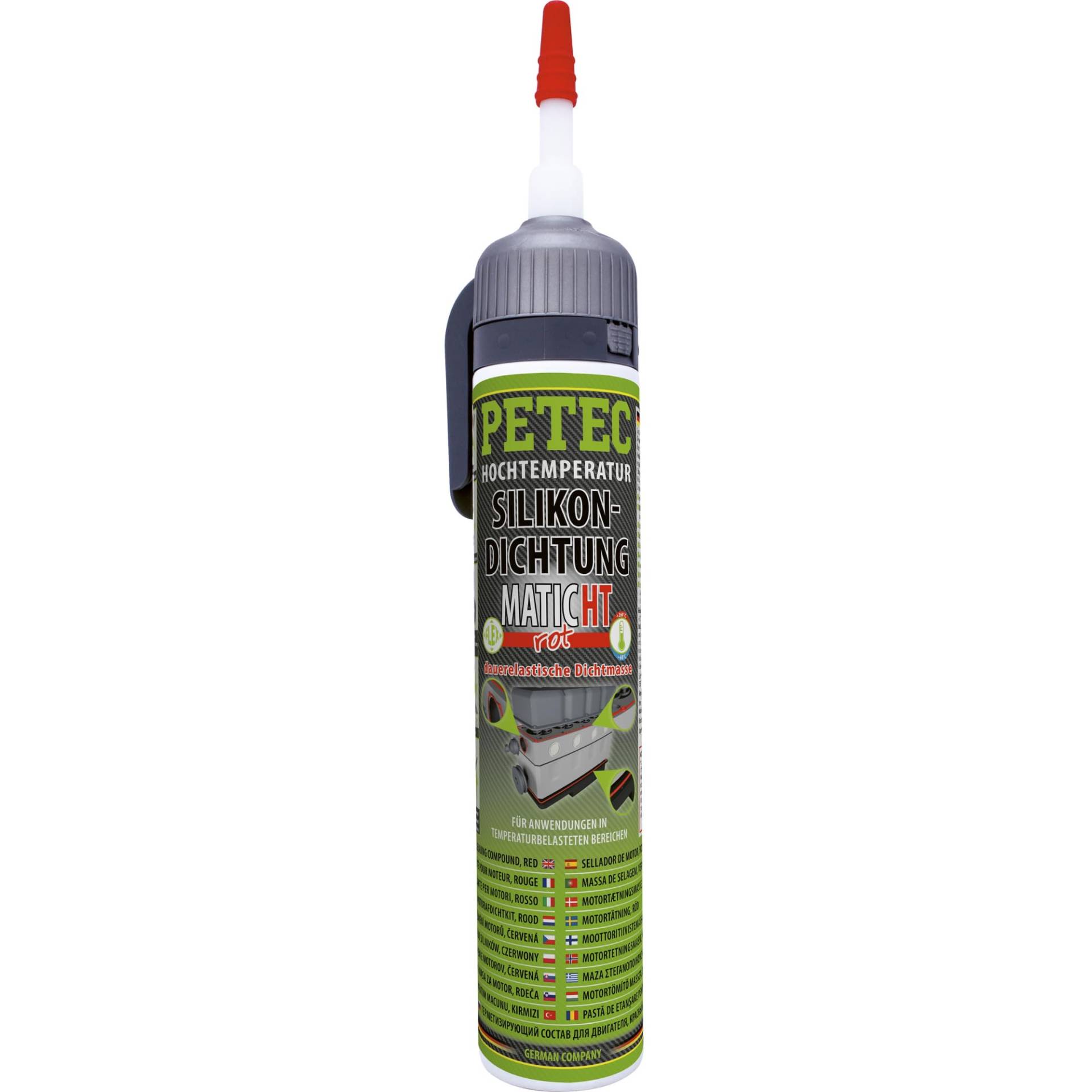 Petec 97820 Silikondichtung Matic HT, 200 ml, Rot von PETEC