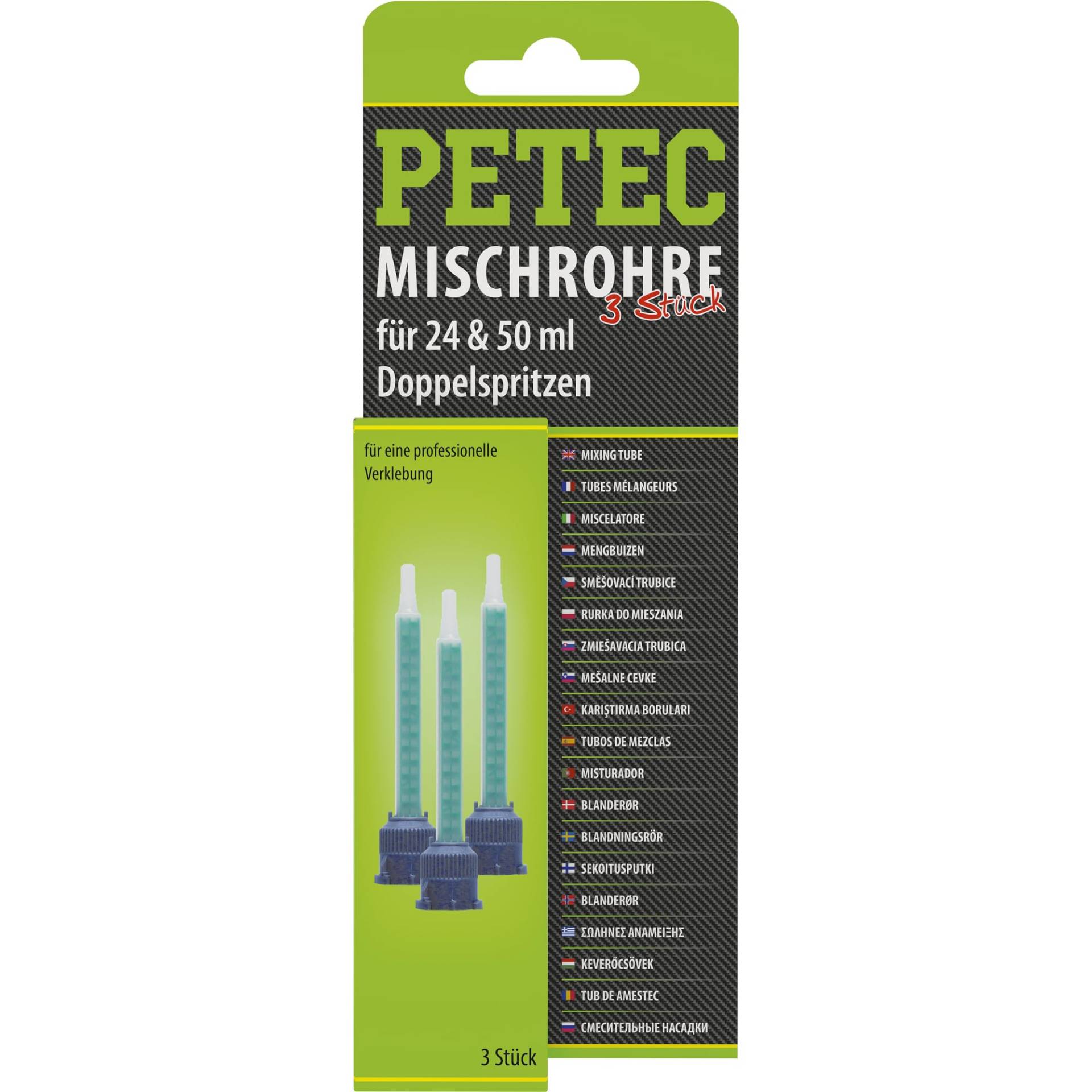 Petec 98603 Statikmischrohr für 3 Spritze, 24 ml und 50 ml von PETEC
