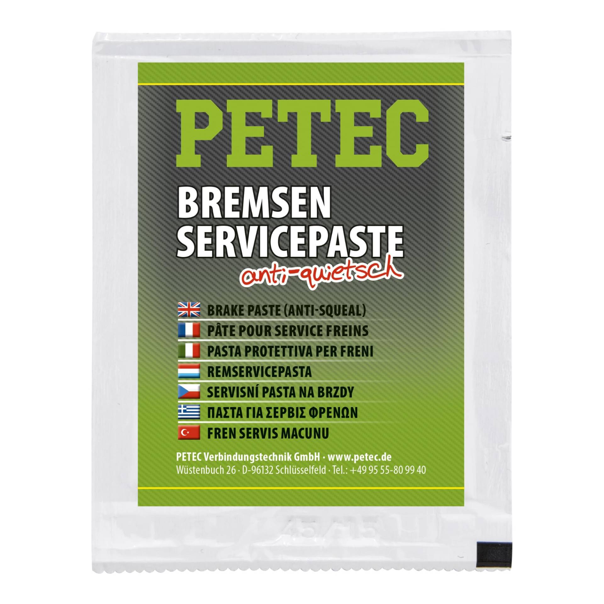 PETEC Bremsenservicepaste 5 g Beutel 94405 PETEC Bremsenservicepaste 5 g Beutel 94405 von PETEC