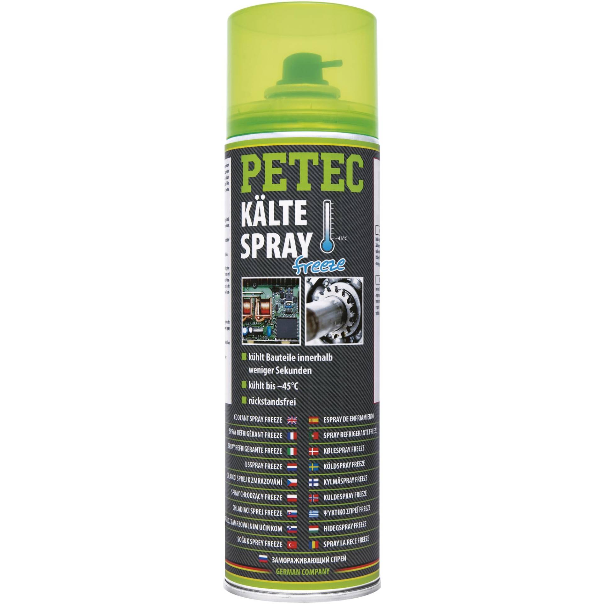 PETEC 71950 KälteSpray Freeze Kühlspray Eisspray Vereisungsspray 400ml bis -45°C von PETEC