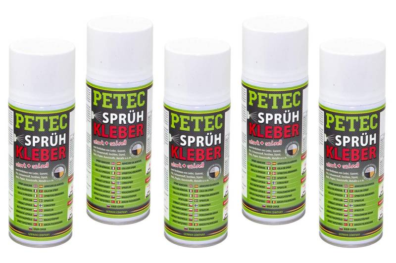 Petec Sprühkleber Kleber Sprühklebstoff Karosseriesprühkleber Spray Dose 2 Liter von PETEC