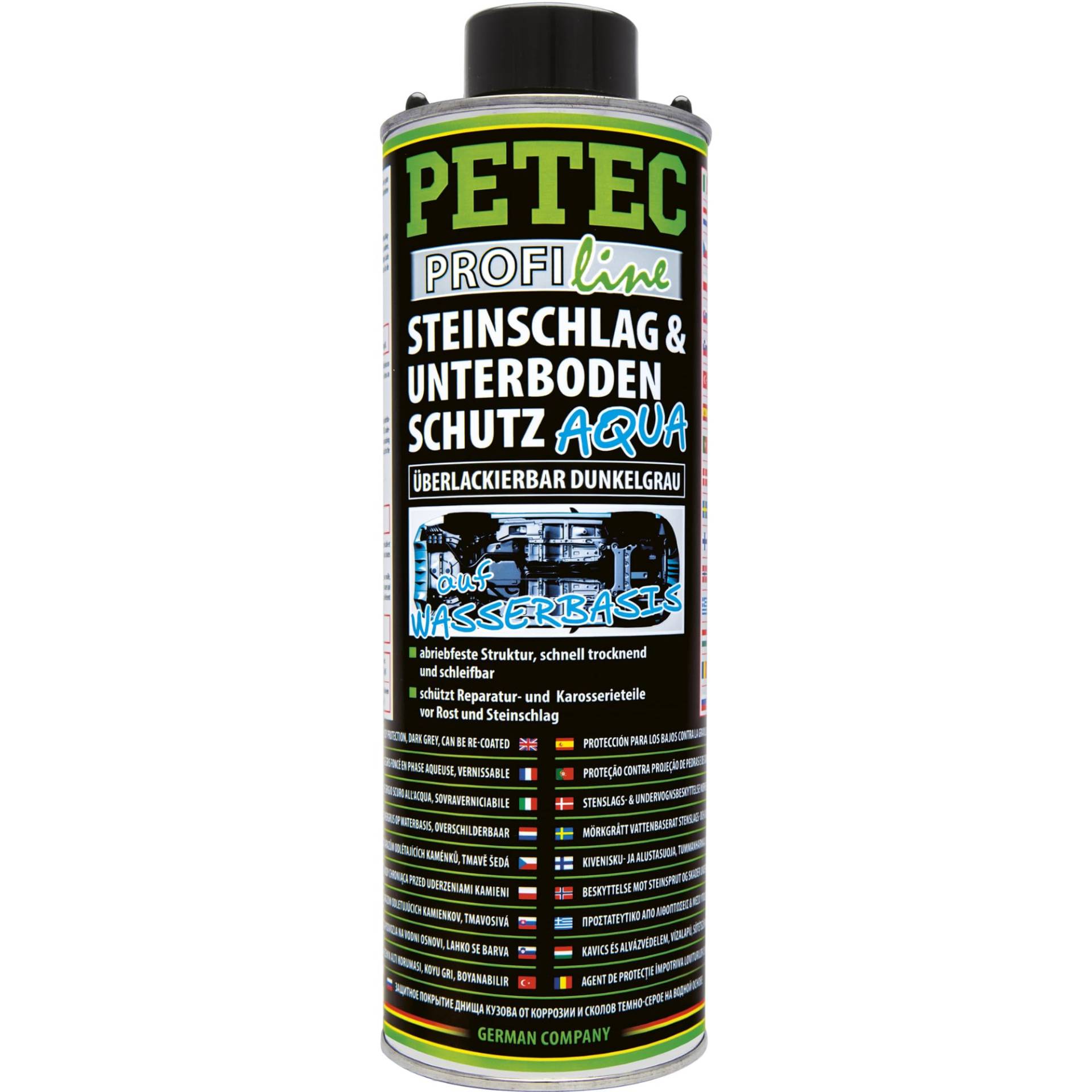 Petec Steinschlagschutz Unterbodenschutz UBS Wasserbasis Dunkelgrau 1L von PETEC
