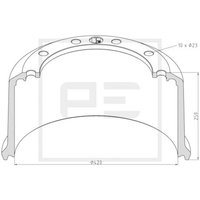 Bremstrommel PETERS 046.425-00A von Peters