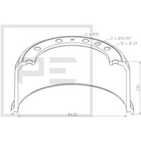 Bremstrommel PETERS 046.687-00A von Peters