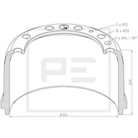 Bremstrommel PETERS 146.069-00A Bremstrommel PETERS 146.069-00A von Peters