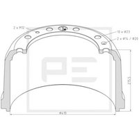 Bremstrommel PETERS 466.000-00A von Peters