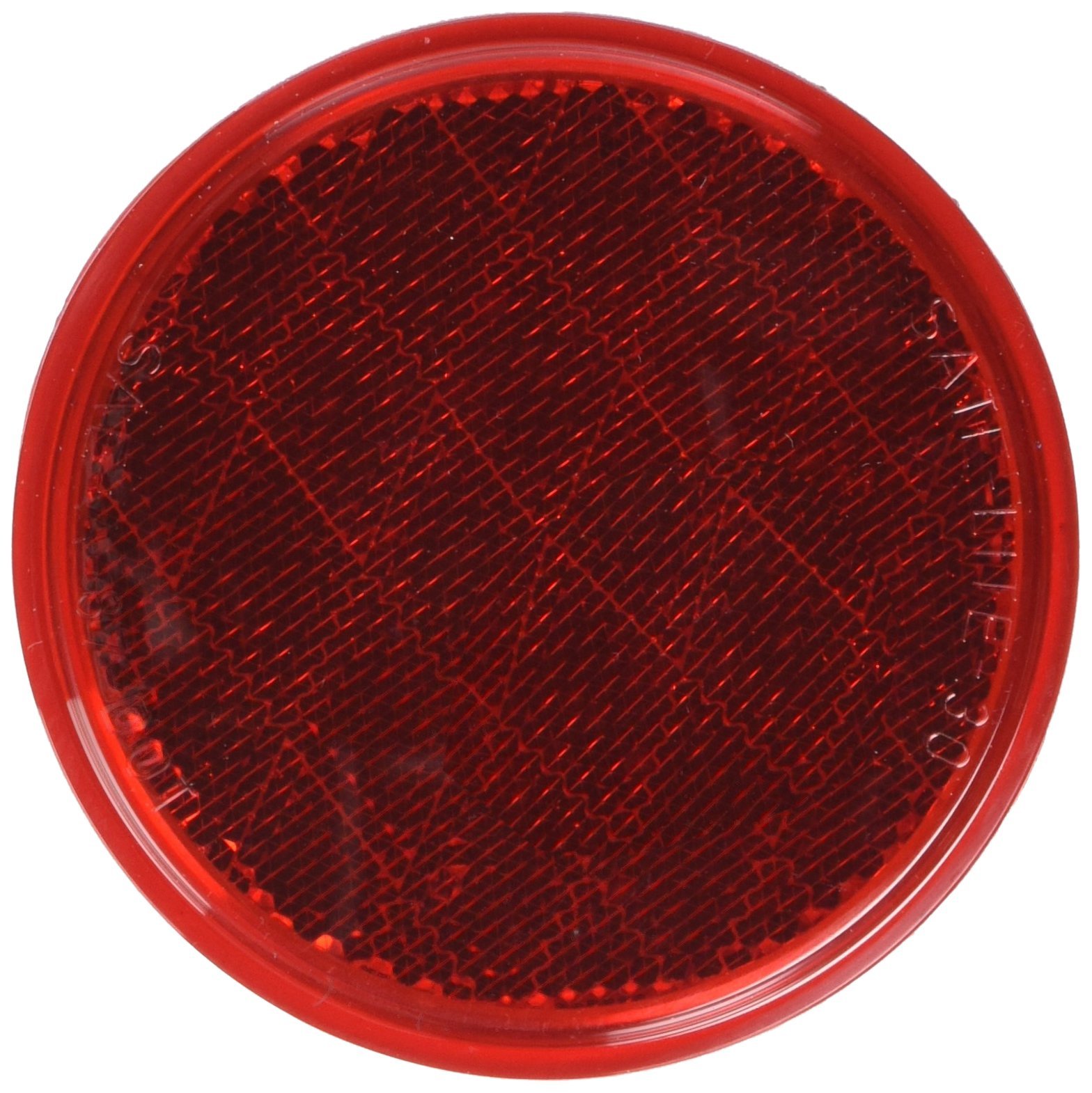 Peterson Manufacturing Runder Reflektor V475R, 8,5 cm, Rot von Peterson Manufacturing