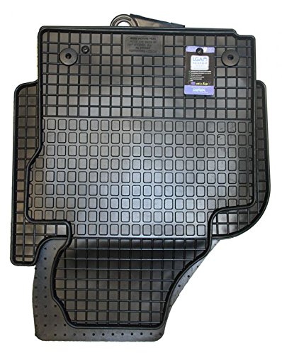 Petex 63210 Gummifußmatten 4-teilig schwarz (vorn + 1. Sitzreihe) von PETEX
