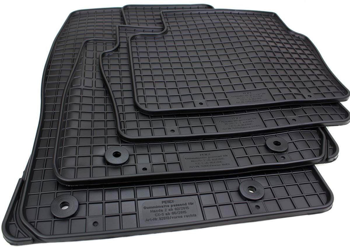 PETEX Gummimatten passend für 2 ab 02/2015 / CX-3 ab 06/2015 Fußmatten schwarz 4-teilig PETEX Gummimatten passend für 2 ab 02/2015 / CX-3 ab 06/2015 Fußmatten schwarz 4-teilig von PETEX