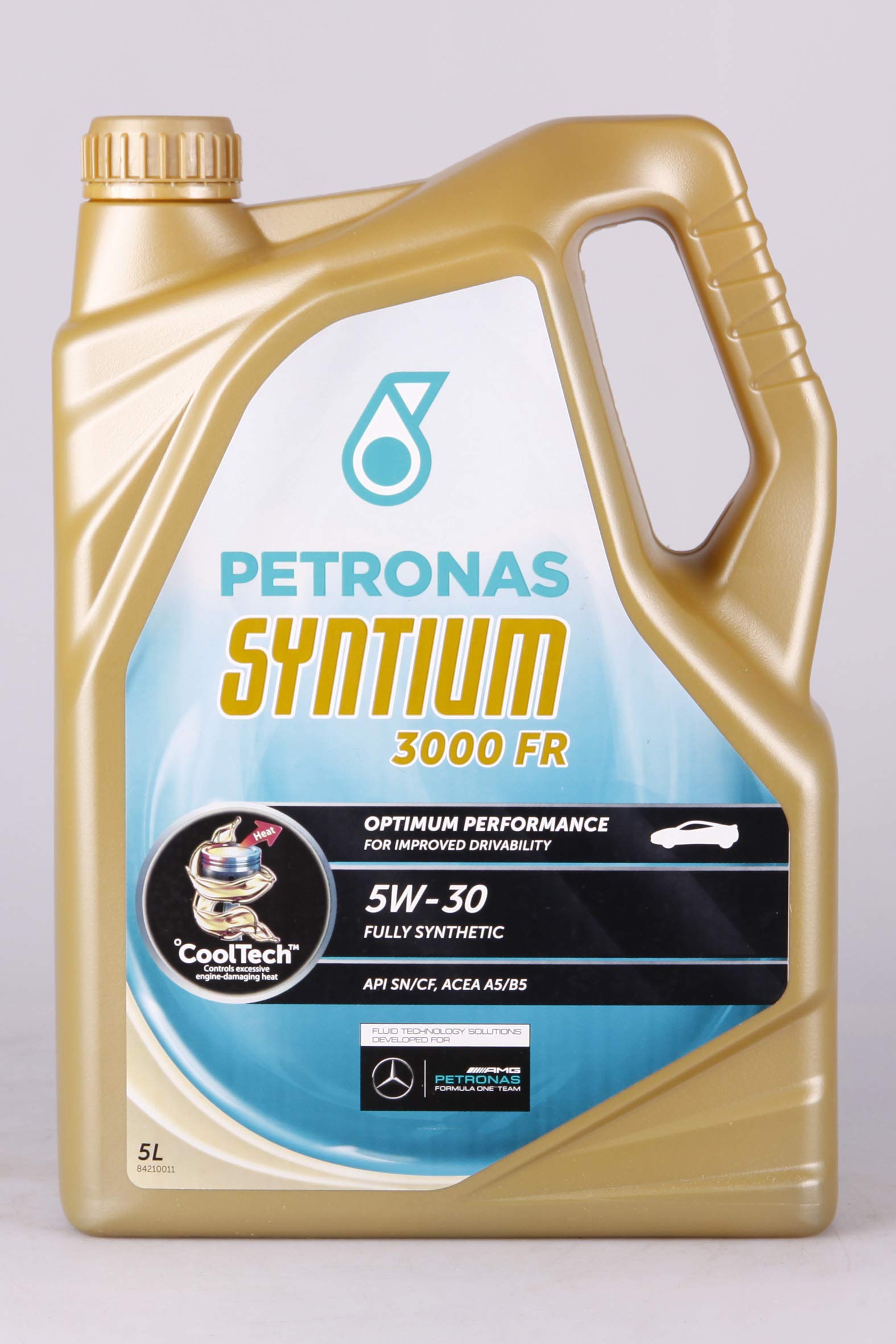 PETRONAS Syntium 3000 FR Motoröl Öl 5W30 5L 5 Liter API SN/CF ACEA A5/B5 von Syntium