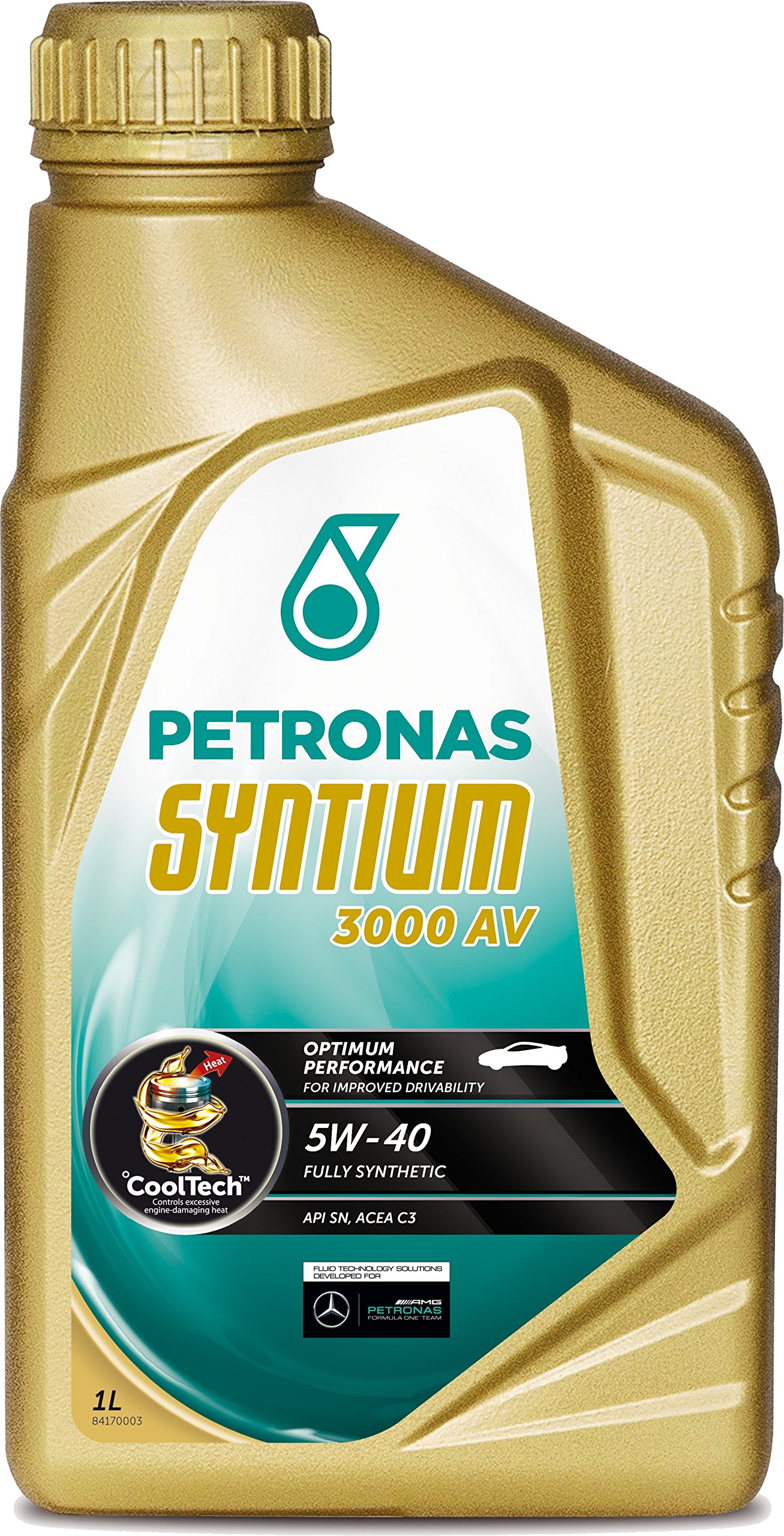 PETRONAS Syntium 3000 AV Motoröl Öl 5W40 1L 1Liter ACEA C3 API SN von Syntium
