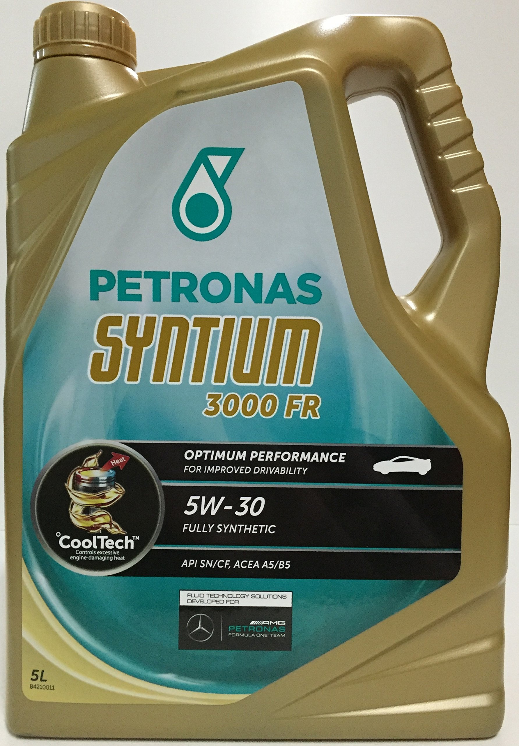 PETRONAS Syntium 3000 FR Motoröl Öl 5W30 5L 5 Liter API SN/CF ACEA A5/B5 von Petronas