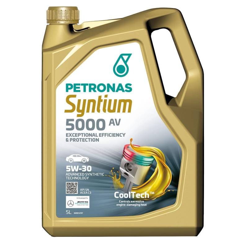 PETRONAS Syntium 5000 AV 5W-30 Motoröl, 5 Liter von Selenia