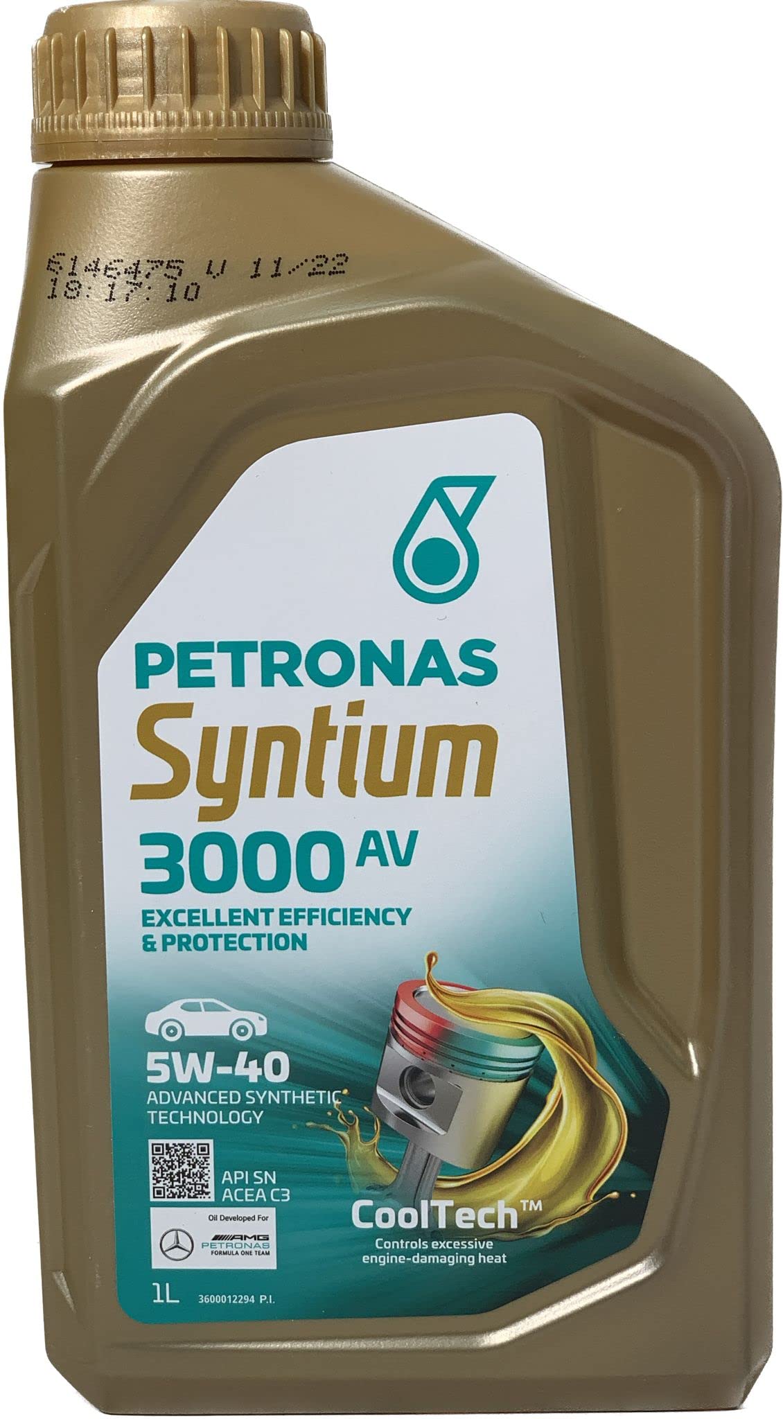 Petronas Öl SYNTIUM 3000 AV 5W-40 Liter 5 von Petronas