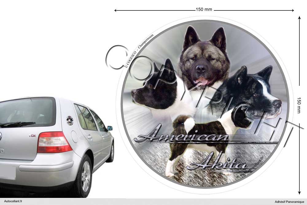 Pets-easy Circular Aufkleber Hund 15 cm Amerikanischer Akita Pets-easy Circular Aufkleber Hund 15 cm Amerikanischer Akita von Pets-easy