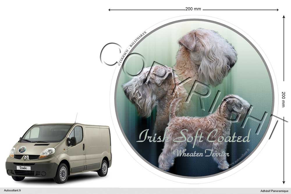 Pets-easy Circular Aufkleber Hund 20 cm Irish Soft Coated Wheaten Terrier Pets-easy Circular Aufkleber Hund 20 cm Irish Soft Coated Wheaten Terrier von Pets-easy