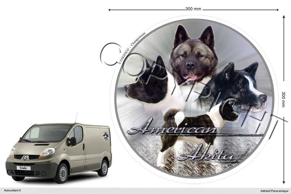 Pets-easy Circular Aufkleber Hund 30 cm Amerikanischer Akita Pets-easy Circular Aufkleber Hund 30 cm Amerikanischer Akita von Pets-easy