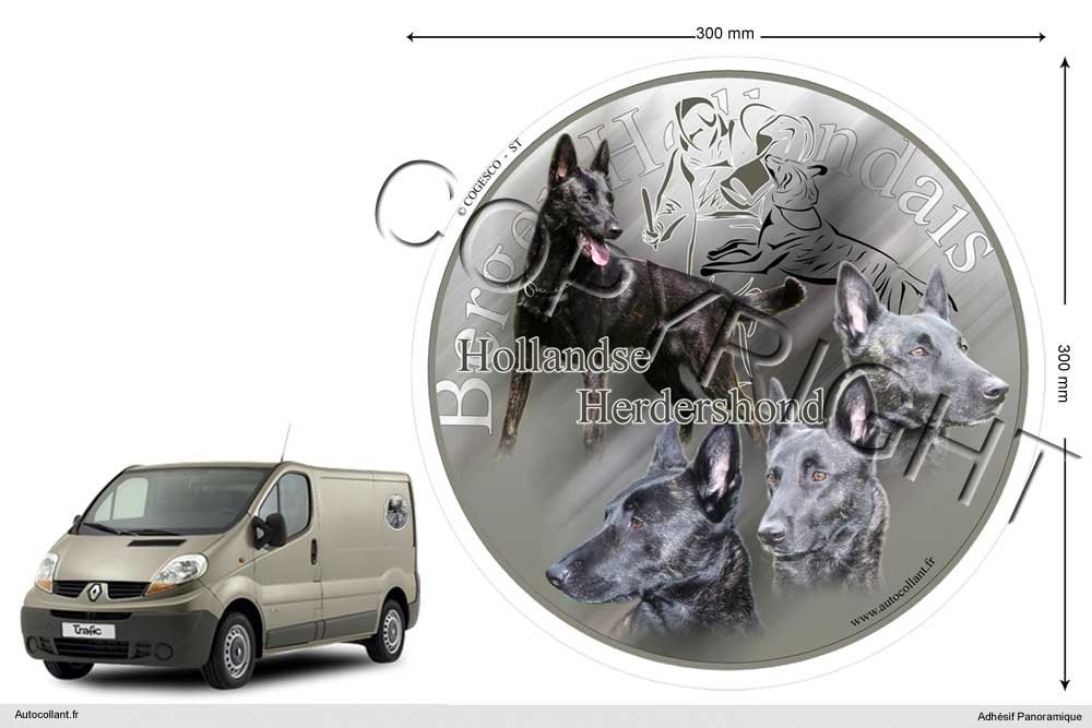 Pets-easy Circular Aufkleber Hund 30 cm Holländischer Schäferhund Pets-easy Circular Aufkleber Hund 30 cm Holländischer Schäferhund von Pets-easy