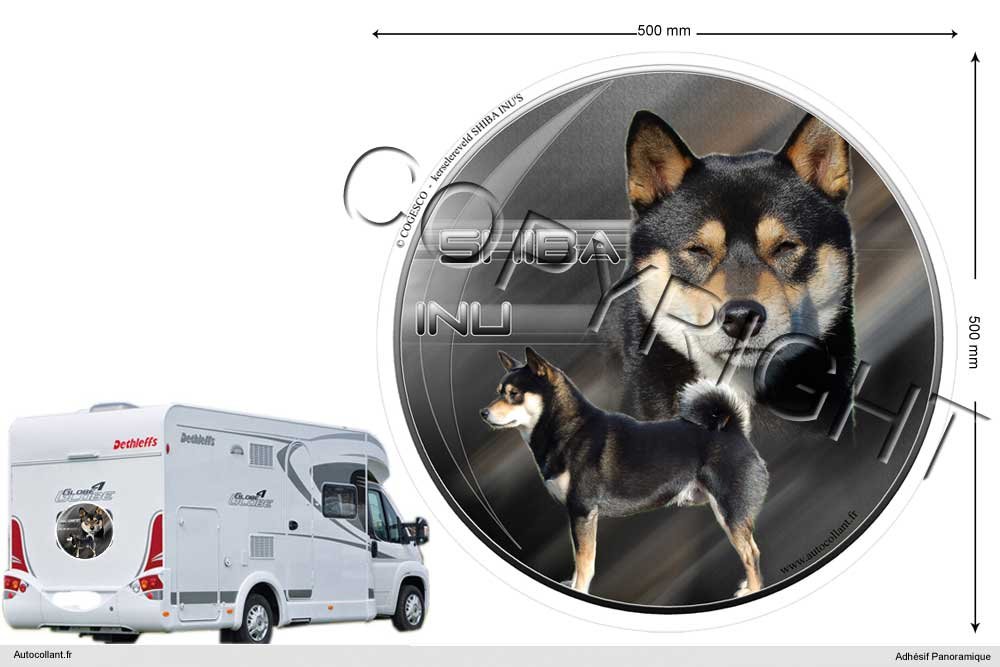 Pets-easy Circular Aufkleber Hund 50 cm Shiba Inu Pets-easy Circular Aufkleber Hund 50 cm Shiba Inu von Pets-easy