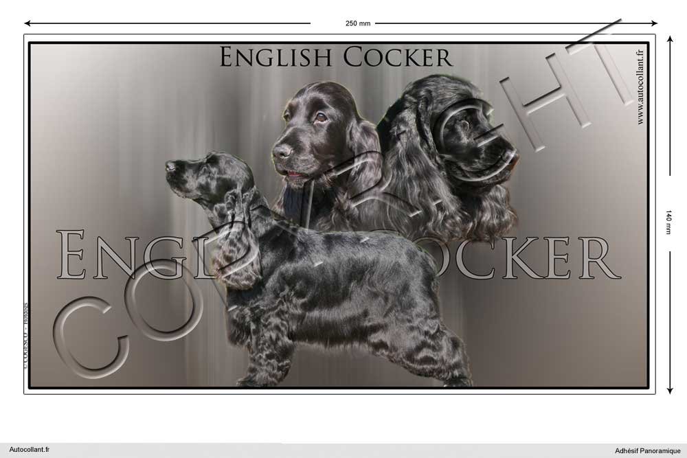Rechteckige Aufkleber Hund 25 cm English Cocker Spaniel Rechteckige Aufkleber Hund 25 cm English Cocker Spaniel von Pets-easy