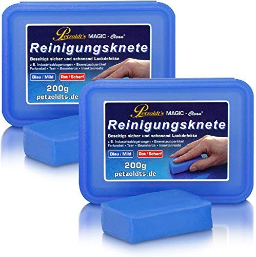 Petzoldt's 2X 200 Gramm Profi-Reinigungsknete Magic-Clean, Blau von Petzoldt's