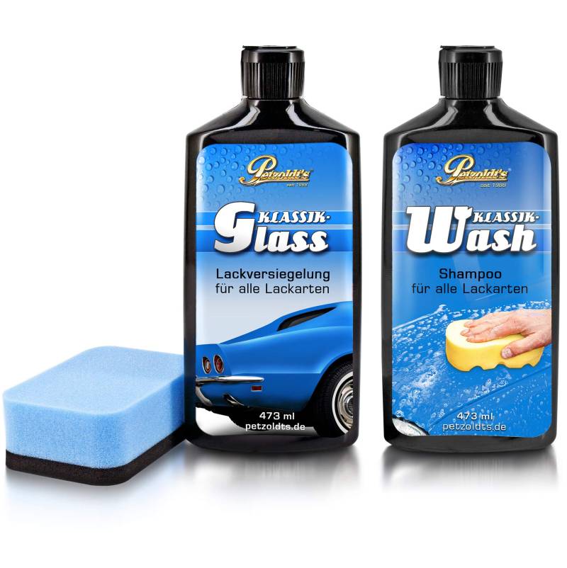 Petzoldts Klassik-Glass und Klassik-Wash, Lackversiegelung und Waschkonzentrat Autoshampoo von Petzoldt's