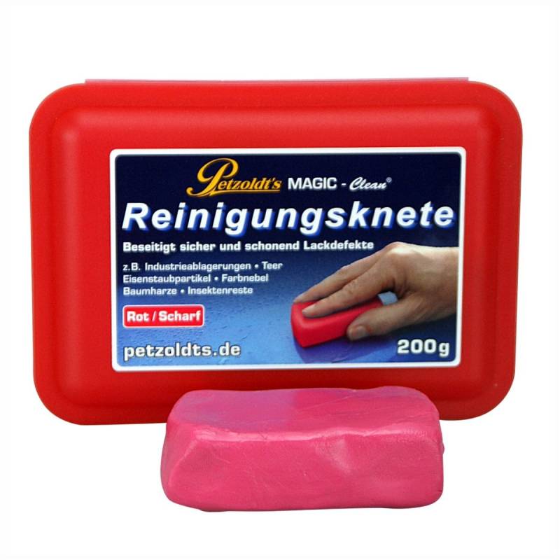 Reinigungsknete MAGIC-Clean 200 g rot/scharf von Petzoldt's