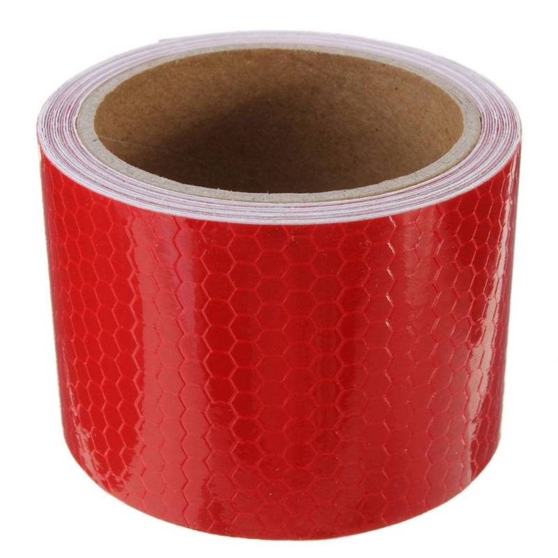 Peukerty 5cm× Klebeband Warnklebeband Reflektorband Markierung, Rot von Peukerty