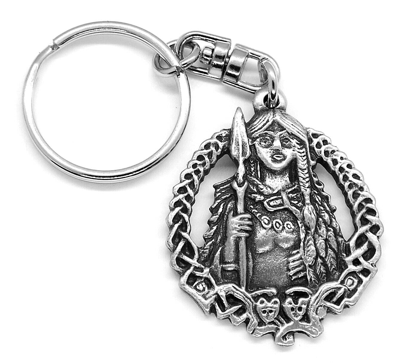 Pewter Keychains Schlüsselanhänger Wikinger Göttin Freya Zinn mit Geschenkbeutel Pewter Keychains Schlüsselanhänger Wikinger Göttin Freya Zinn mit Geschenkbeutel von Pewter Keychains