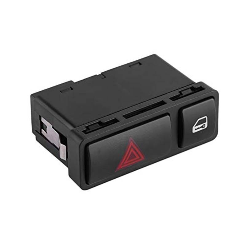 Automatischer Warnblinkknopf, Pexorin Türverriegelungsschalter Warnblinkschalter, Zentralverriegelung Notblinkschalter, for 3er E46 E53 E85 325 X5 61318368920 ABS von Pexorin