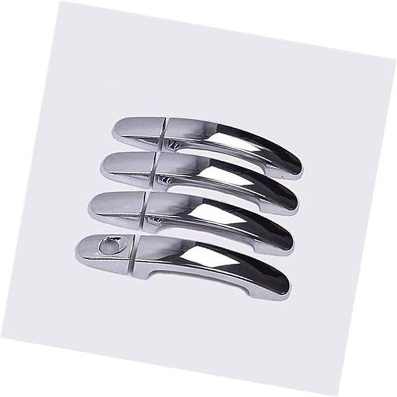 Pexorin, for Ford, for Focus, 2005 2006 2007 2008 2009 2010 2011, glänzend verchromte Autotürgriff-Abdeckungs-Überzüge Autotürgriffabdeckung(Silver) von Pexorin