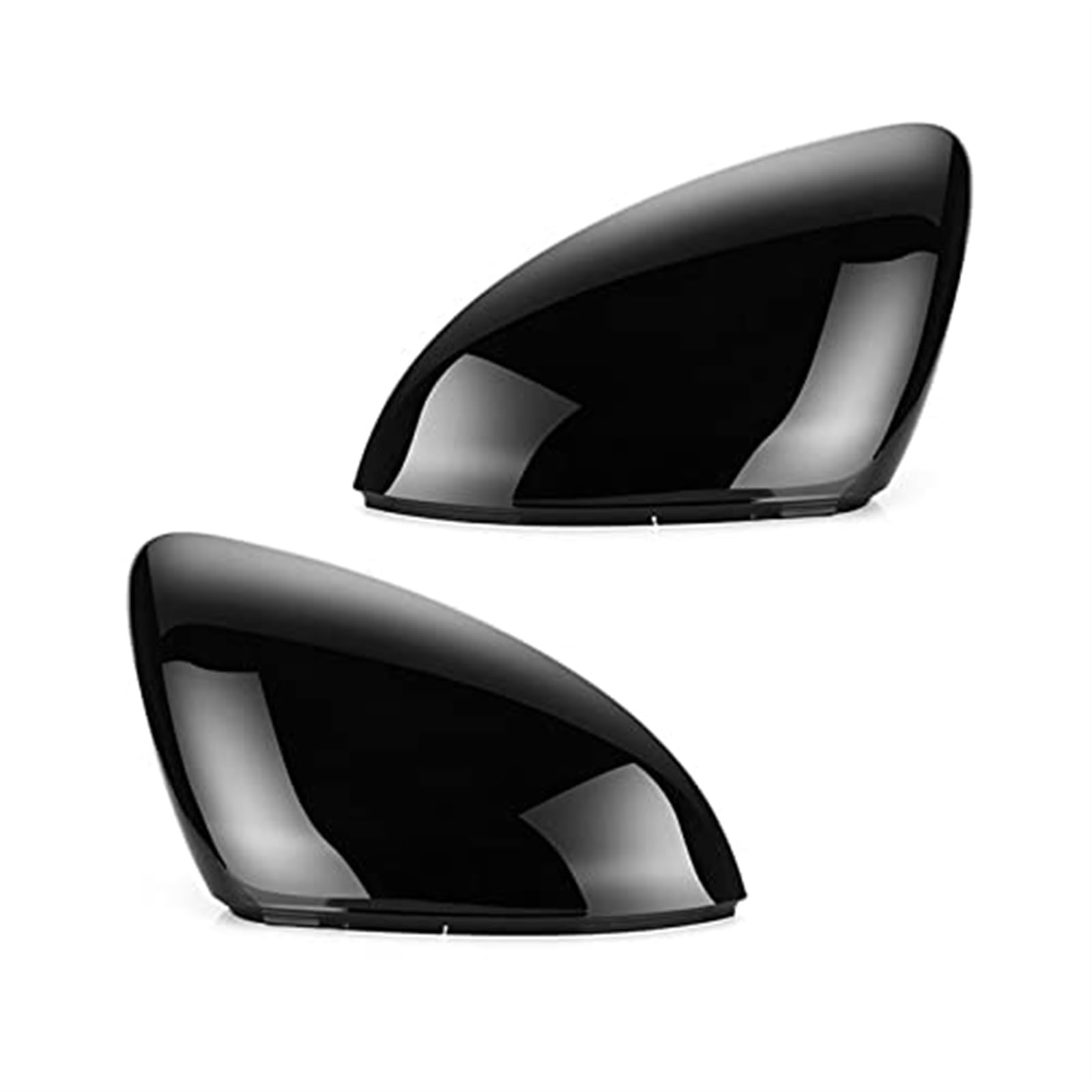 Pexorin 1 Paar Auto-Seitenspiegelabdeckung for Golf, 7 MK7 MK7.5, for Touran, L Rückspiegelgehäusekappen Autoteile Zubehörverkleidung Auto-Außenspiegelabdeckung(Black Pair) von Pexorin