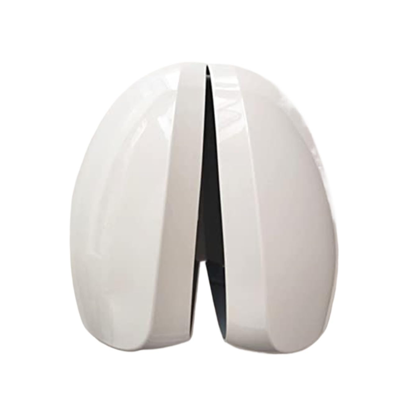 Pexorin 1 Paar schwarz-weiße Seitenspiegelabdeckungen for Autos, for Tiguan, for Sharan, for Skoda, Yeti, Rückspiegelkappe, Autozubehör, Zierleiste, 5N0857537, 5N0857538, Ersatzteile for Außenspiegel von Pexorin