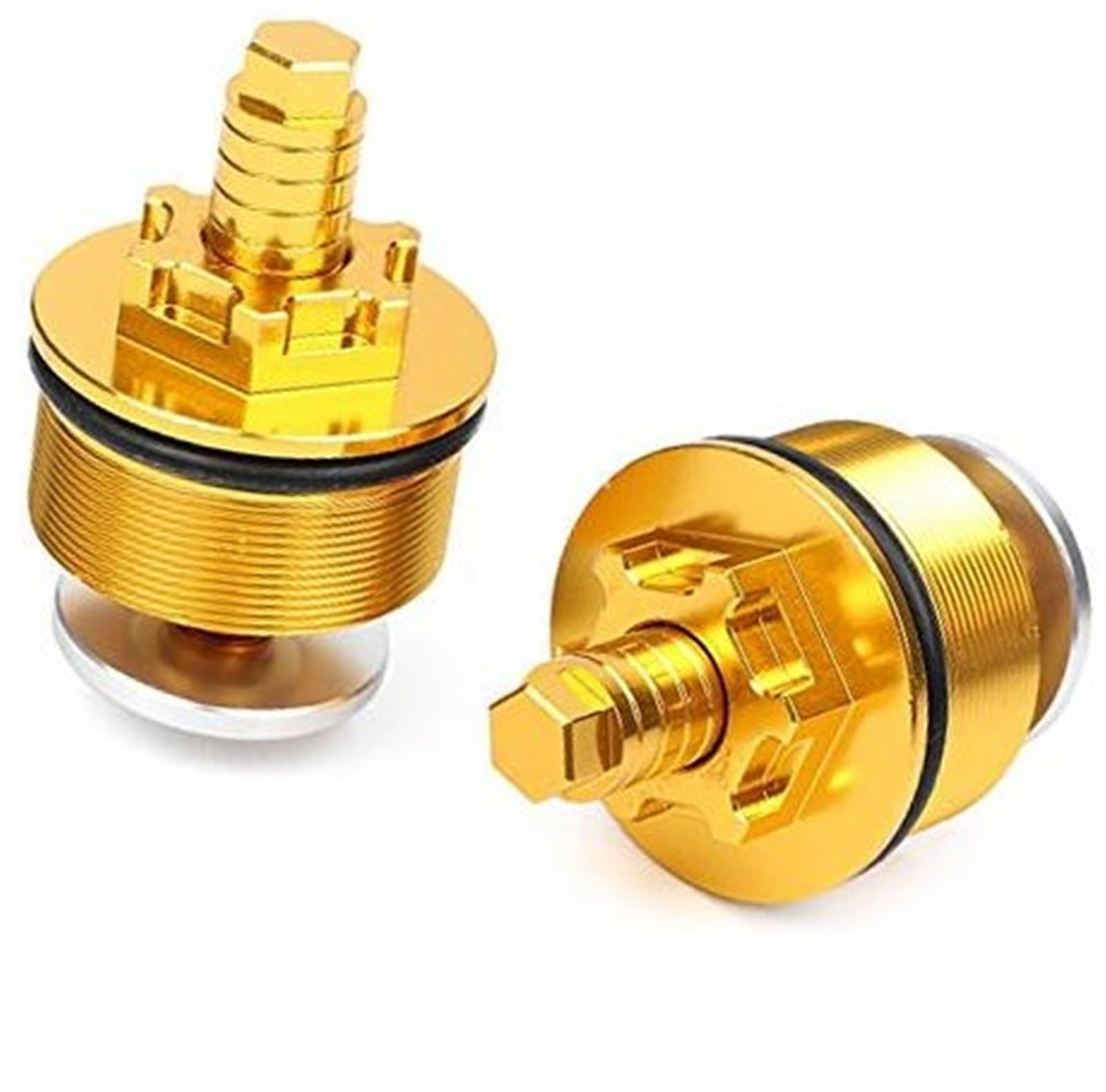Pexorin 41mm Vorderradgabel Stoßdämpfer Einstellschrauben Bolzen Kappenabdeckung CNC Gold Motorrad, for CB400 Motorrad-Vorderradgabelabdeckung Pexorin 41mm Vorderradgabel Stoßdämpfer Einstellschrauben Bolzen Kappenabdeckung CNC Gold Motorrad, for CB400 Motorrad-Vorderradgabelabdeckung von Pexorin