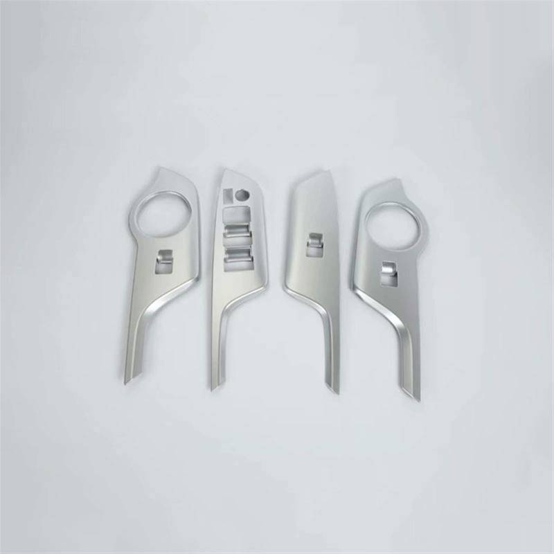 Pexorin ABS-Dekorationsrahmen, Innenraum, Innentür, Armlehne, Fensterheber-Bedienknopfabdeckung, for CHR C-HR 2018 Styling Autotür-Dekorationsaufkleber(Silver) von Pexorin