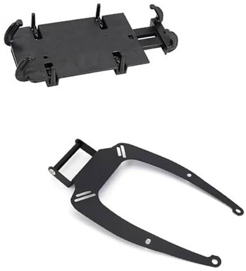 Pexorin Abnehmbarer Telefonhalter, for NMAX 155, for NMAX 125 2015-2020 Motorrad-GPS-Telefonnavigationshalterung USB-Ladeanschlusshalterung Motorrad-Telefonhalterung(Black A 12mm) von Pexorin