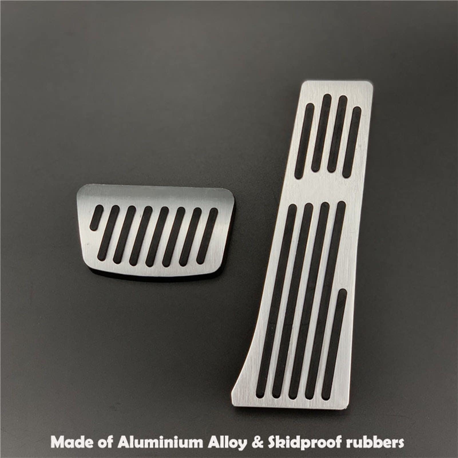 Pexorin Aluminium Auto Gaspedal Kraftstoff Bremspedal Fußstütze Pedale Abdeckung Anti-Rutsch-Pad, for Kia, for Sportage 4 QL 2016 2017 2018 2019 2020(Automatic 2pcs at) von Pexorin