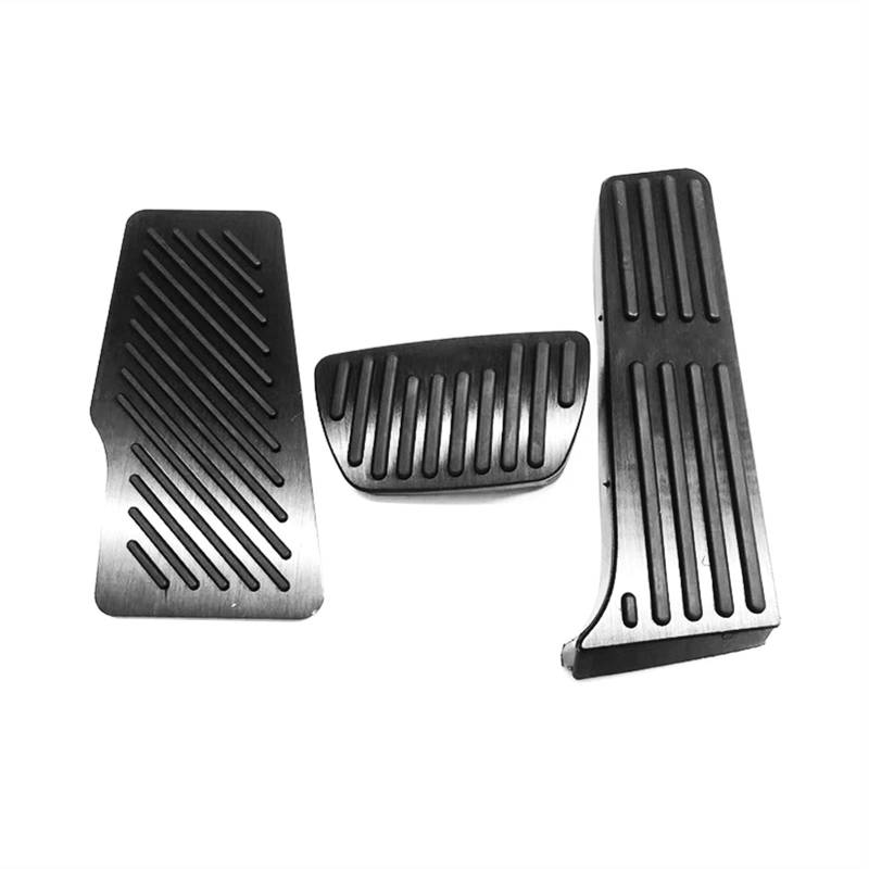 Pexorin Aluminium Auto Gaspedal Kraftstoff Bremspedal Fußstütze Pedale Abdeckung rutschfeste Pads, for Toyota, for Camry XV70 2018 2019 2020(at 3pcs Black) von Pexorin