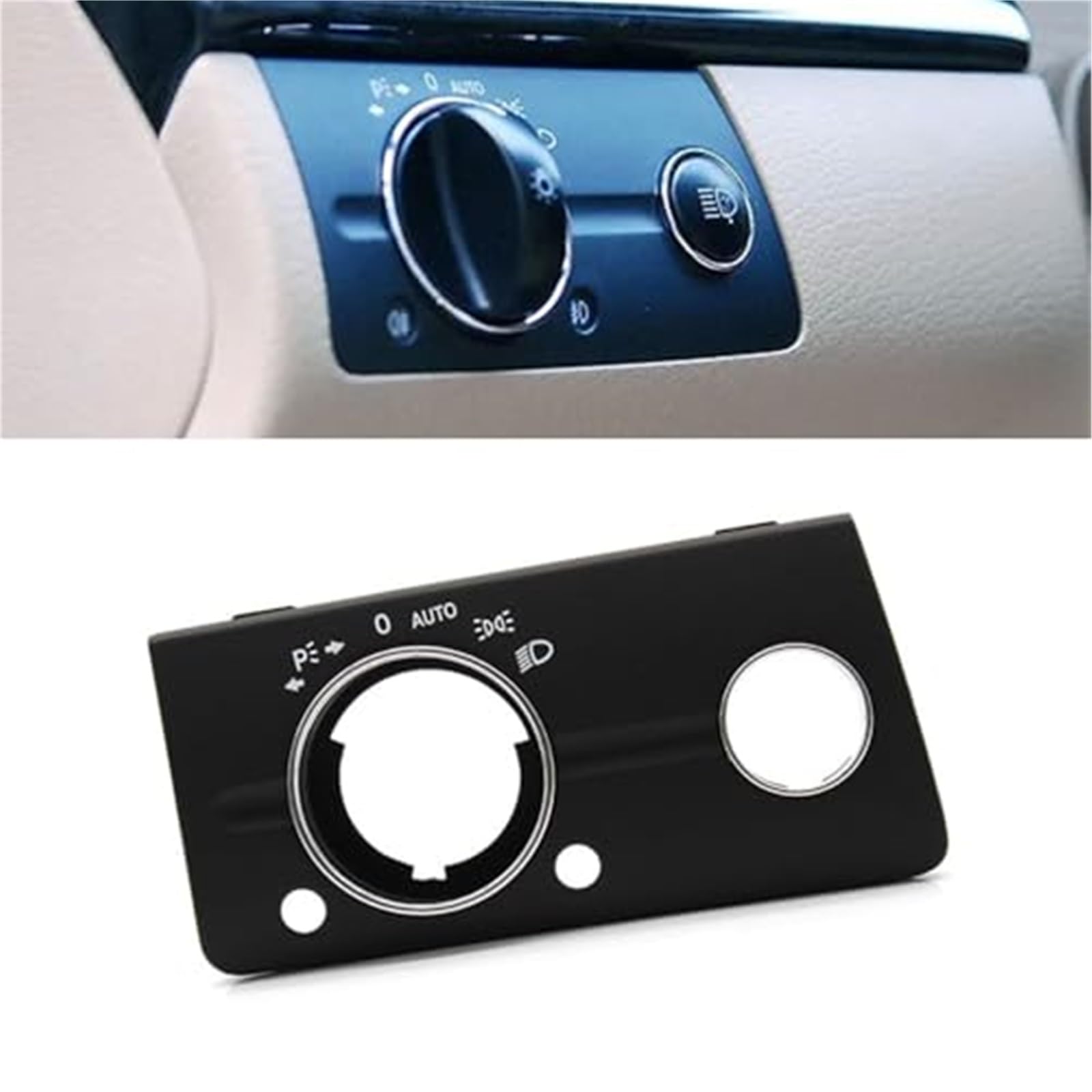 Pexorin Armaturenbrett-Frontscheinwerferschalter-Abdeckungsverkleidungsverkleidung, Ersatz for Mercedes, for Benz, W211 E-Klasse 320 350 550 2003 2004 2005 2006 2007 2008 Scheinwerfer-Kippschalter(BLA Pexorin Armaturenbrett-Frontscheinwerferschalter-Abdeckungsverkleidungsverkleidung, Ersatz for Mercedes, for Benz, W211 E-Klasse 320 350 550 2003 2004 2005 2006 2007 2008 Scheinwerfer-Kippschalter(BLA von Pexorin