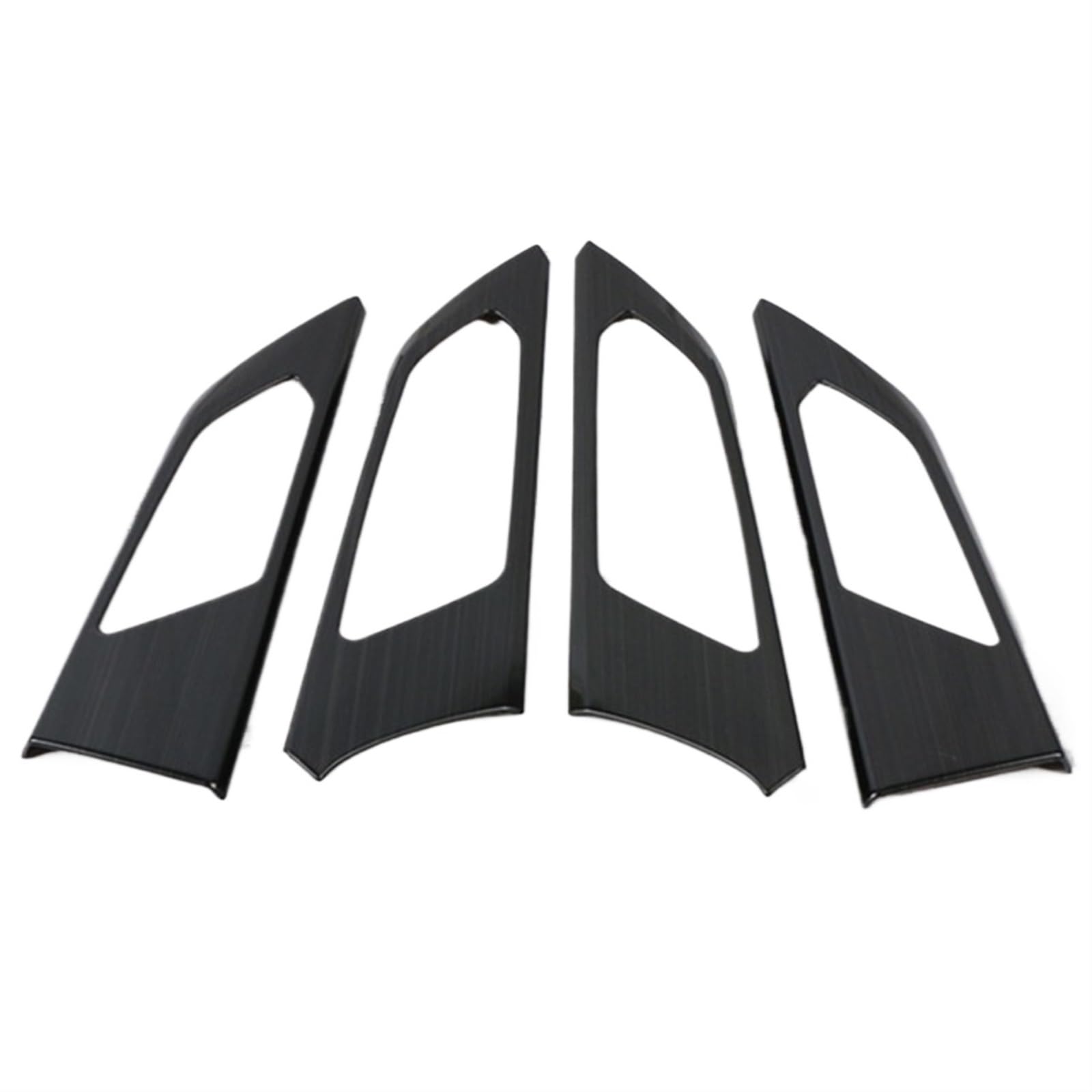 Pexorin Aufkleber for die Innentürgriff-/Schüsselnabdeckung des Autos, for VW, for Polo, 2019, Auto-Styling, 4-teilig, Edelstahl-Abdeckungsaufkleber Autotür-Dekorationsaufkleber(B Black) von Pexorin