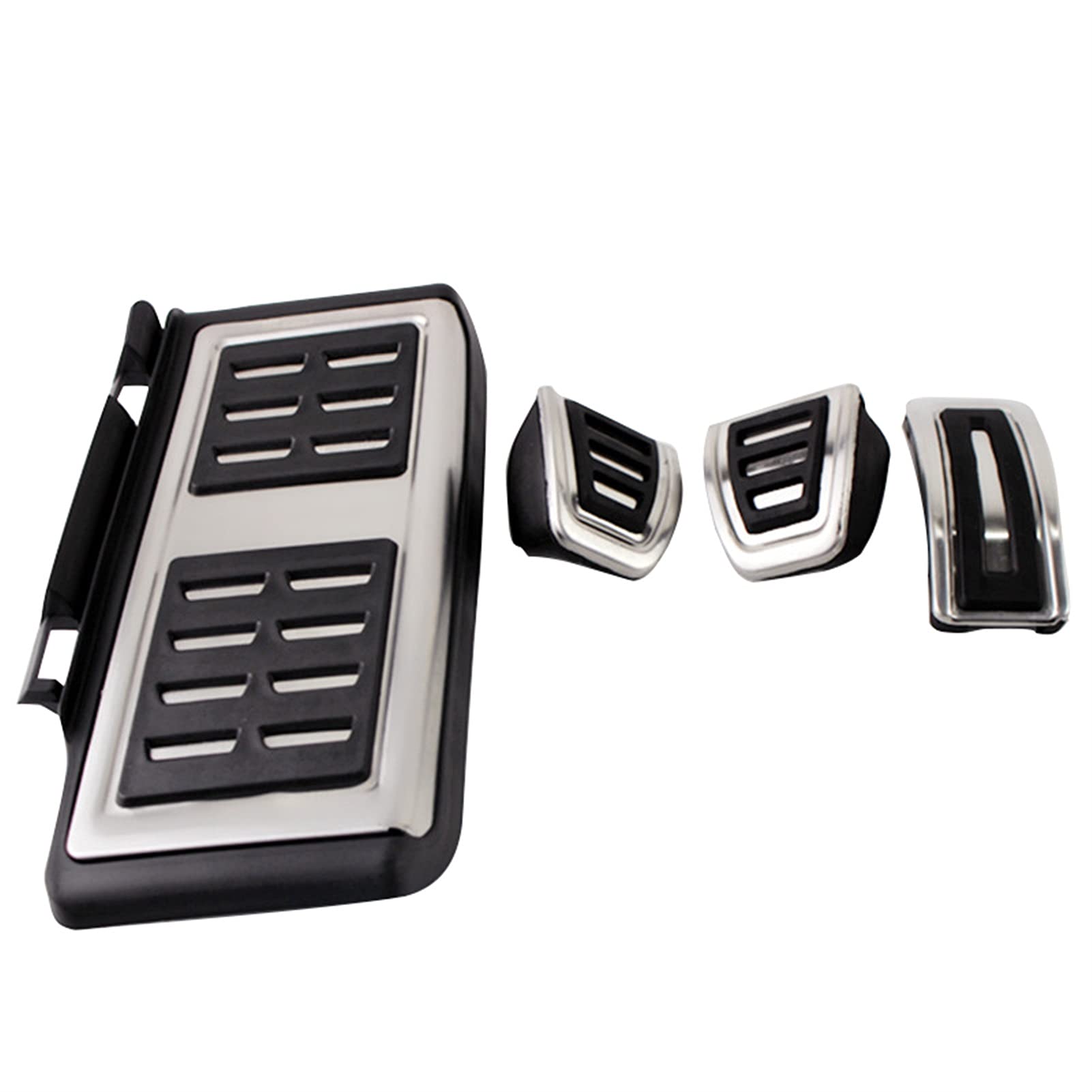Pexorin Auto Auto Pedale Fuß Kraftstoff Bremse Kupplung Fußstütze Abdeckung Pad, for, A3 8V, for Seat, Leon 5F MK3, for Octavia, A7 MK3 5E 2015-2020(MT 4pcs) von Pexorin