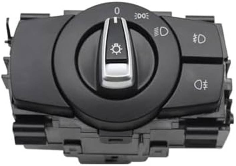 Pexorin Auto-Frontscheinwerferschalter, Knopf, Scheinwerfer-Steuerschalter, for, for 1 3 X1 Serie E87 E82 E90 E91 E92 E93 E84 61319169404 Auto-Scheinwerfer-Steuerschalter Scheinwerfer-Kippschalter(BL von Pexorin